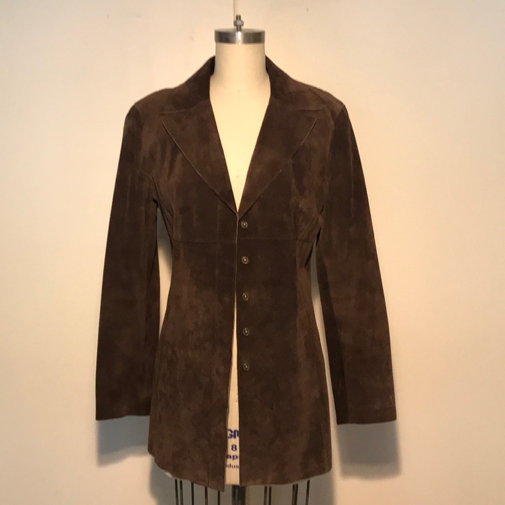 Bebe Brown Suede Coat